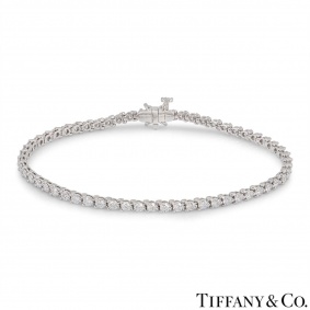 Tiffany & Co. Platinum Diamond Victoria Bracelet